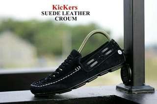 SEPATU KICKERS SUEDE LEATHER CROUM TERMURAH