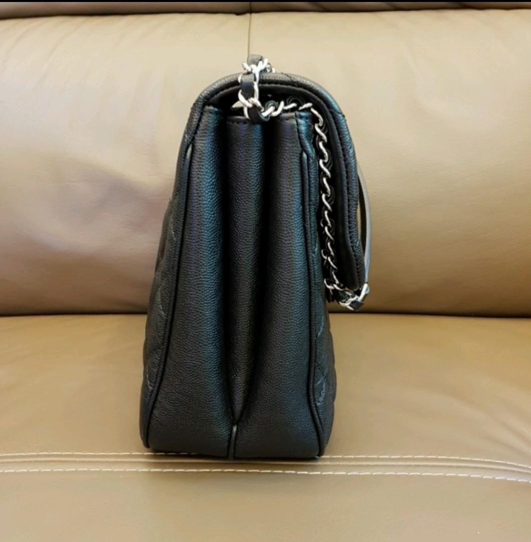 2018 CHANEL Urban Companion Soft Caviar Black Classic Flap Bag