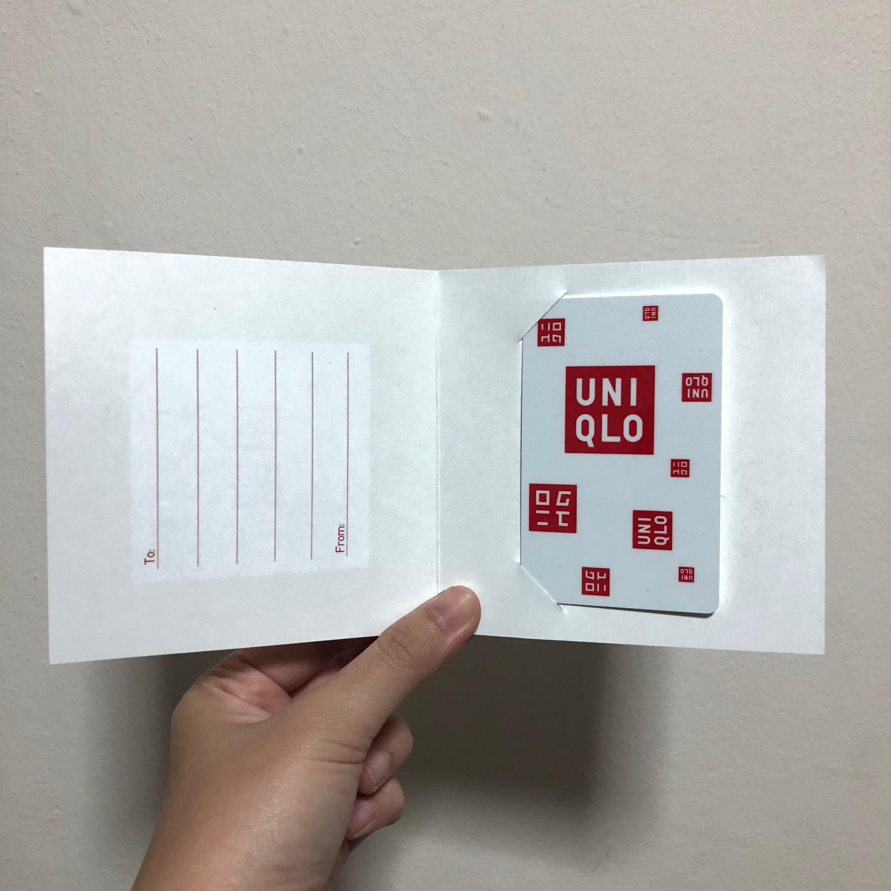 Uniqlo gift card with RM 200 credit Tickets  Vouchers Store Credits on  Carousell