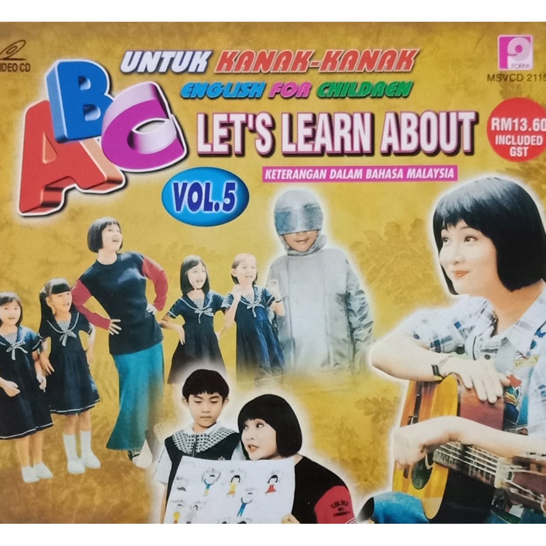 Abc English For Children Untuk Kanak Kanak Vol 5 Vcd Music