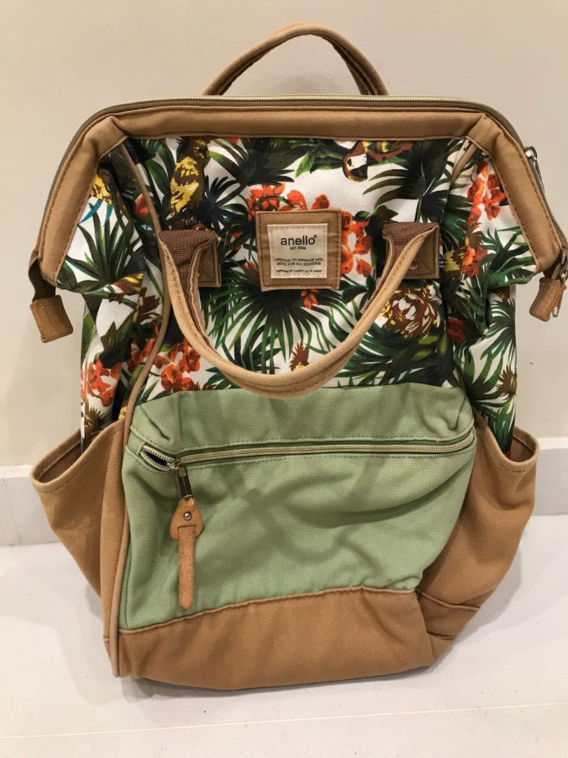 ANELLO BACKPACK LIMITED EDITION (LARGE) FLORA, Women's Fashion, Bags
