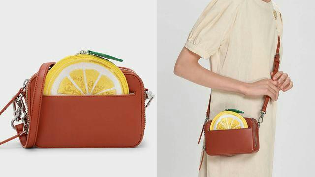 Charles Keith lemon pouch crossbody bag Factory overrun stock bag with long strap Women s Fashion Bags Wallets Purses Pouches on Carousell