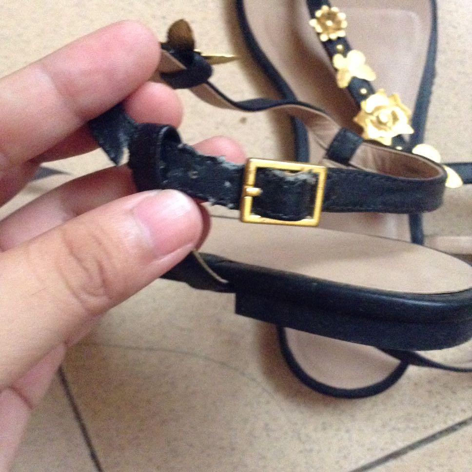 Charles & Keith sandals (Category: Flats & Sandals) located in Calasiao. Submitted by matrona (Listing ID 189905634, Image 3). Description: Minimal flaw swipe left--> Unnoticeable so don't worry *original po yan 😊 money back if fake proven *used twice only .