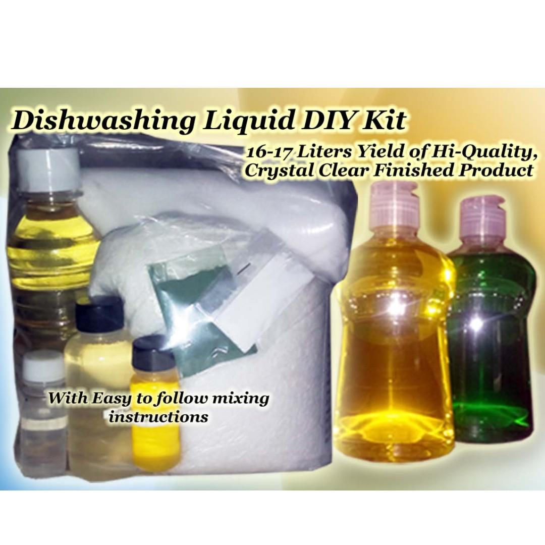 Dishwashing Liquid Kit, Fabcon Kit, Liquid Detergent Kit & Handsoap DIY