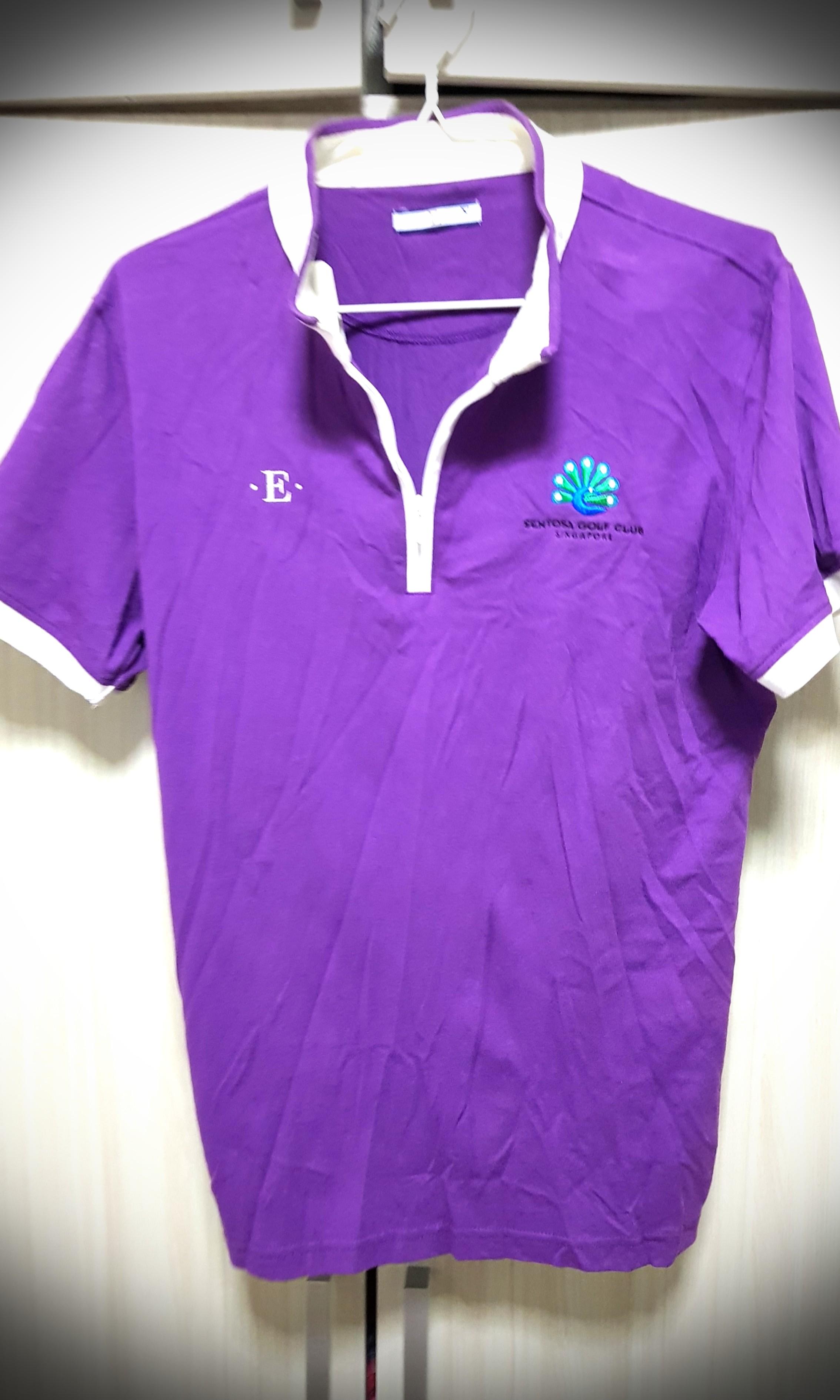 lilac golf shirt