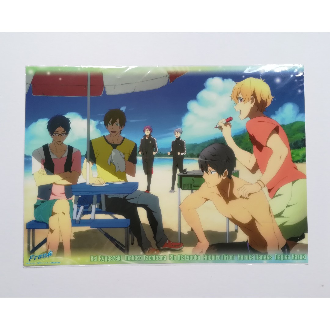 Exclusive Free Nagisa Hazuki Rin Matsuoka Haruka Nanase Aiichirou Nitori Rei Ryugazaki Makoto Tachibana Clear Poster B J Pop On Carousell Makoto tachibana x haruka nanase. carousell