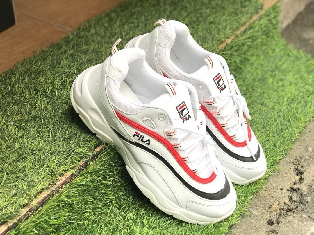 Fila ray black deals green red