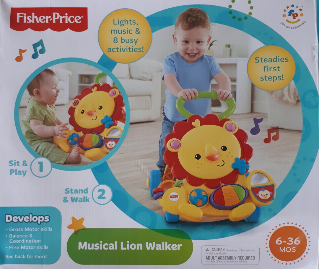 fisher price lion walker instructions