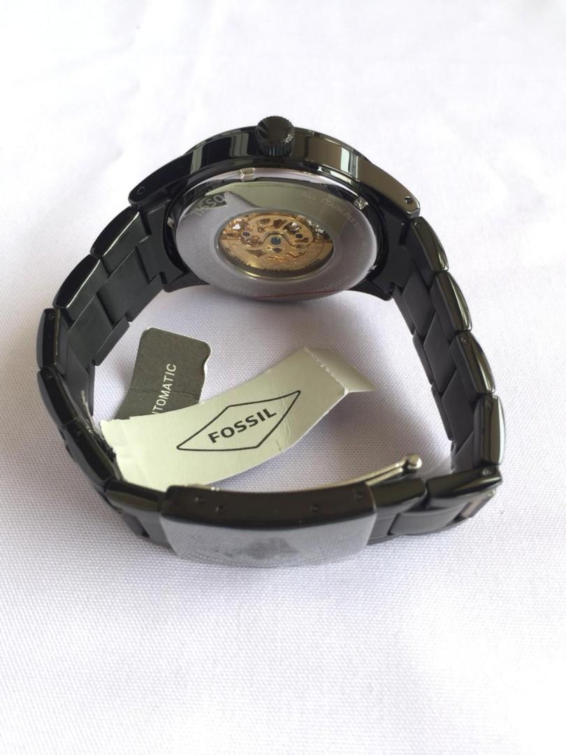 FOSSIL FLYNN PILOT MECHANICAL BLACK STAINLESS STEEL WATCH Olshop Fashion Olshop Pria di Carousell