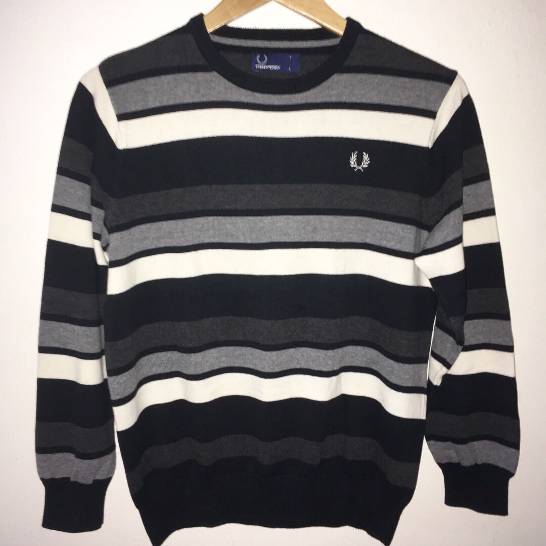 striped fred perry jumper