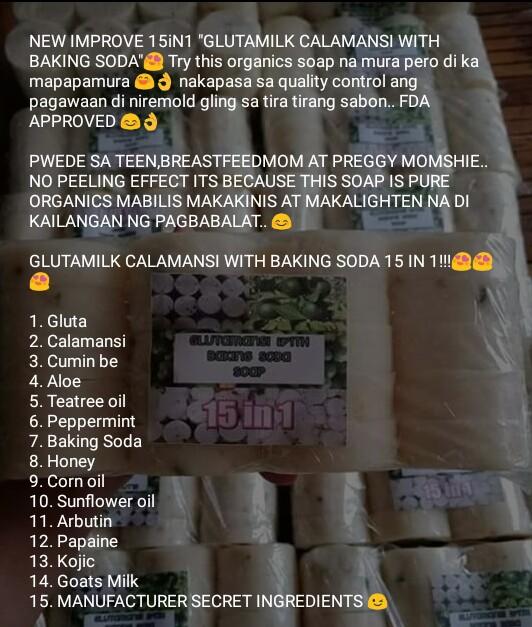 glutaclamansi soap per kilo (Category: Beauty Enhancer & Weight Management) located in San Juan City. Submitted by dollmac (Listing ID 189915066, Image 2). Description: .