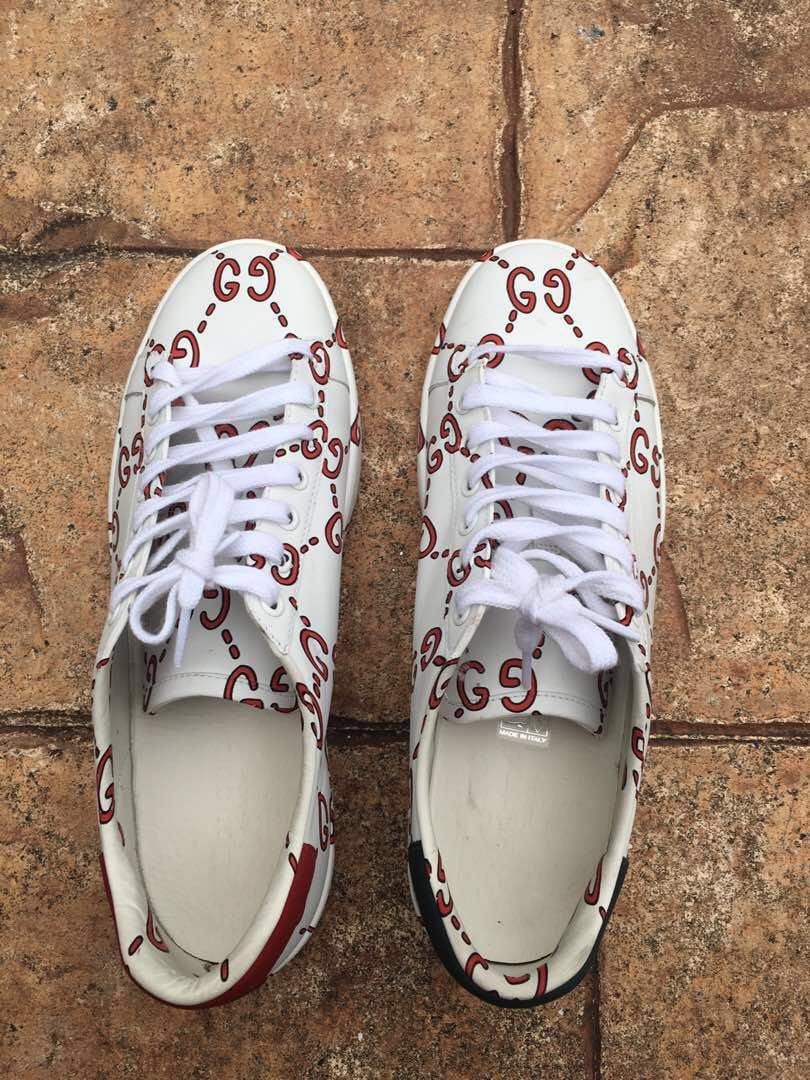 Gucci ace sneaker with gg print clearance