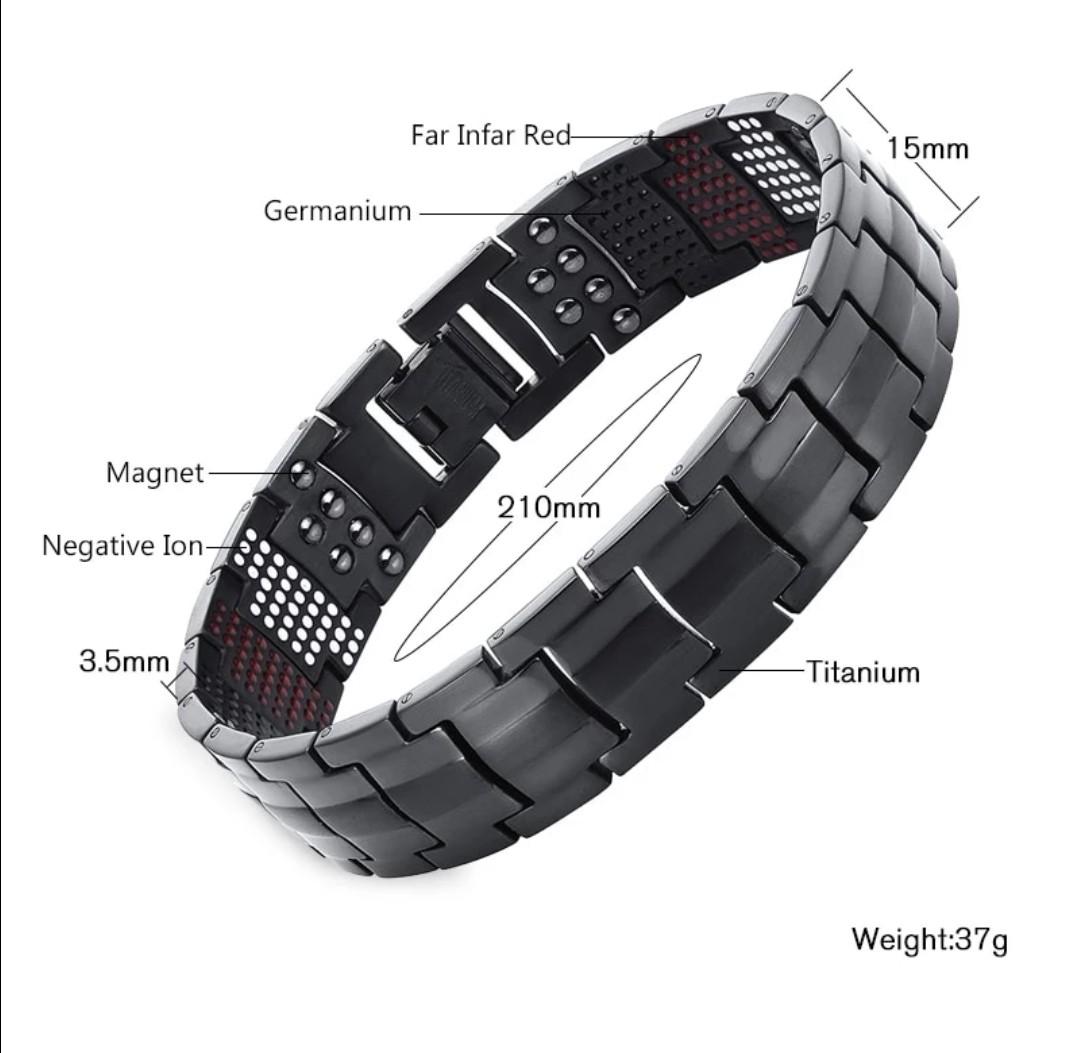 Authentic High Quality Germanium Ion Magnetic Healthy Bracelet for men