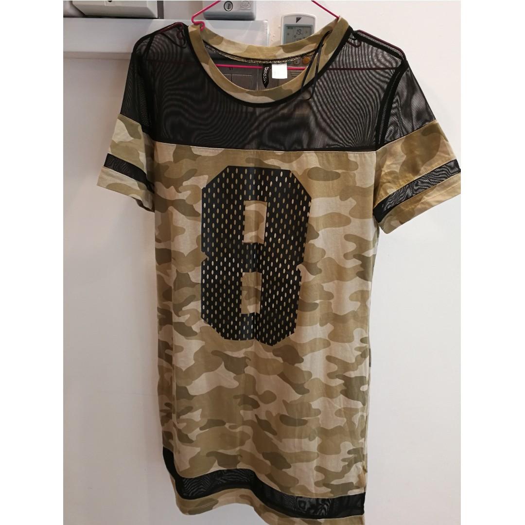 H&m camo dress hot sale