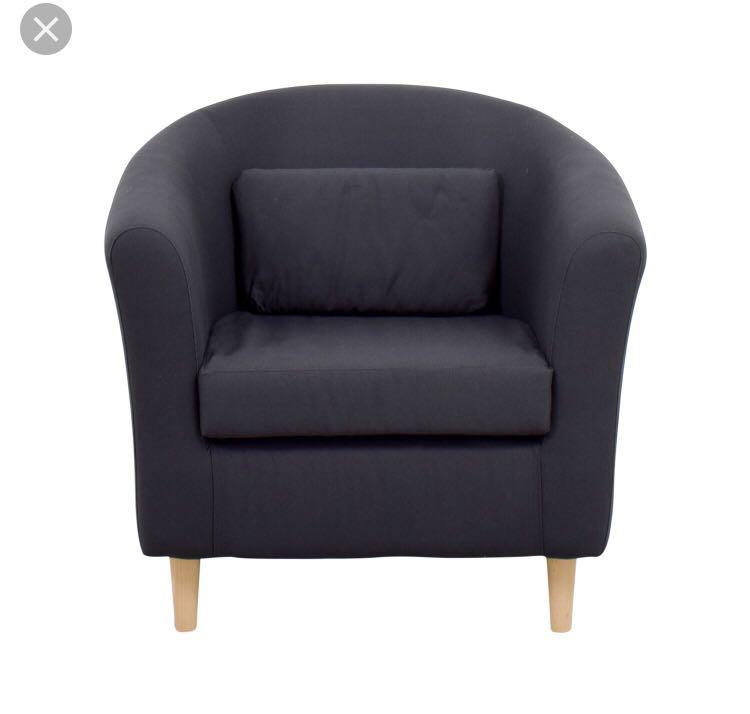 Ikea Tullsta Armchair Dark Blue Furniture Tables Chairs On Carousell