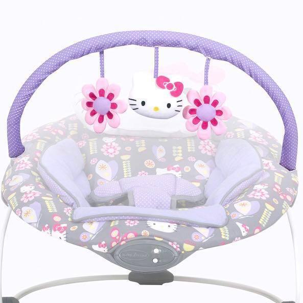 In Stock Baby Trend Hello Kitty Bouncer Rocker Flower Dance Brand New