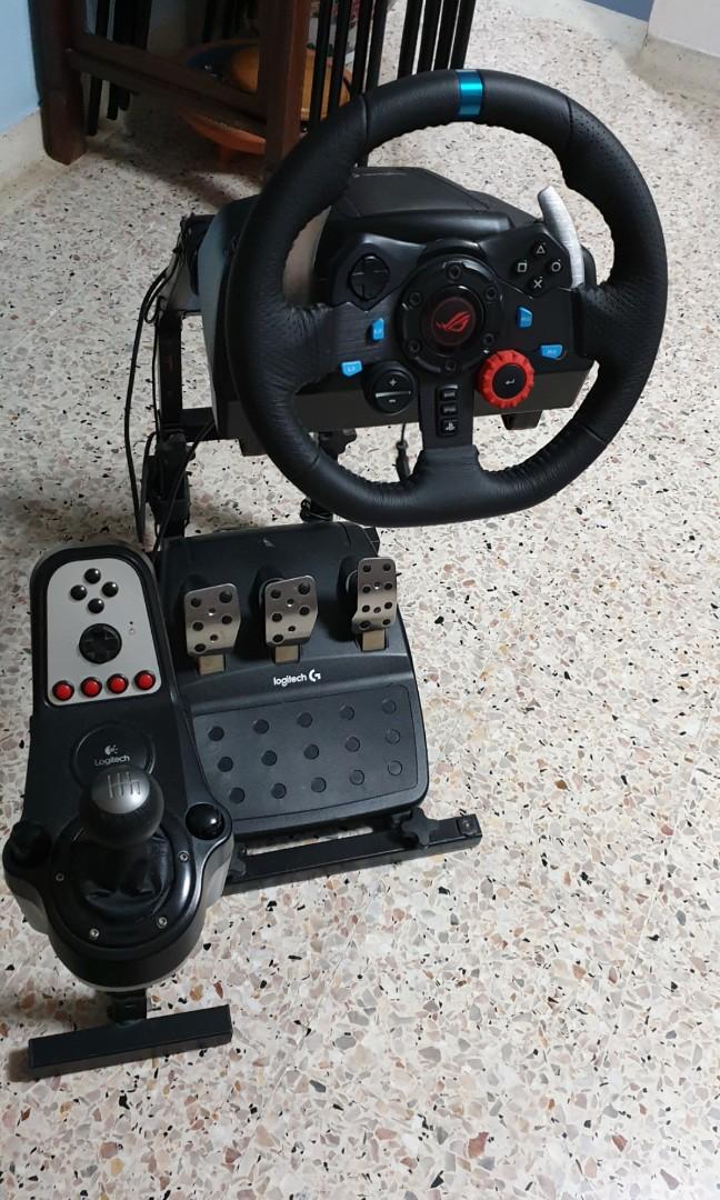 Logitech G29 Steering Wheel For Pc Ps3 Ps4 With Mount Electronics Computers Desktops On Carousell