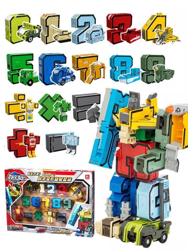 Number Robots Alphabet Robots Transformers Preschool Gift For Boys Toys Hobbies Toys Toys Games On Carousell