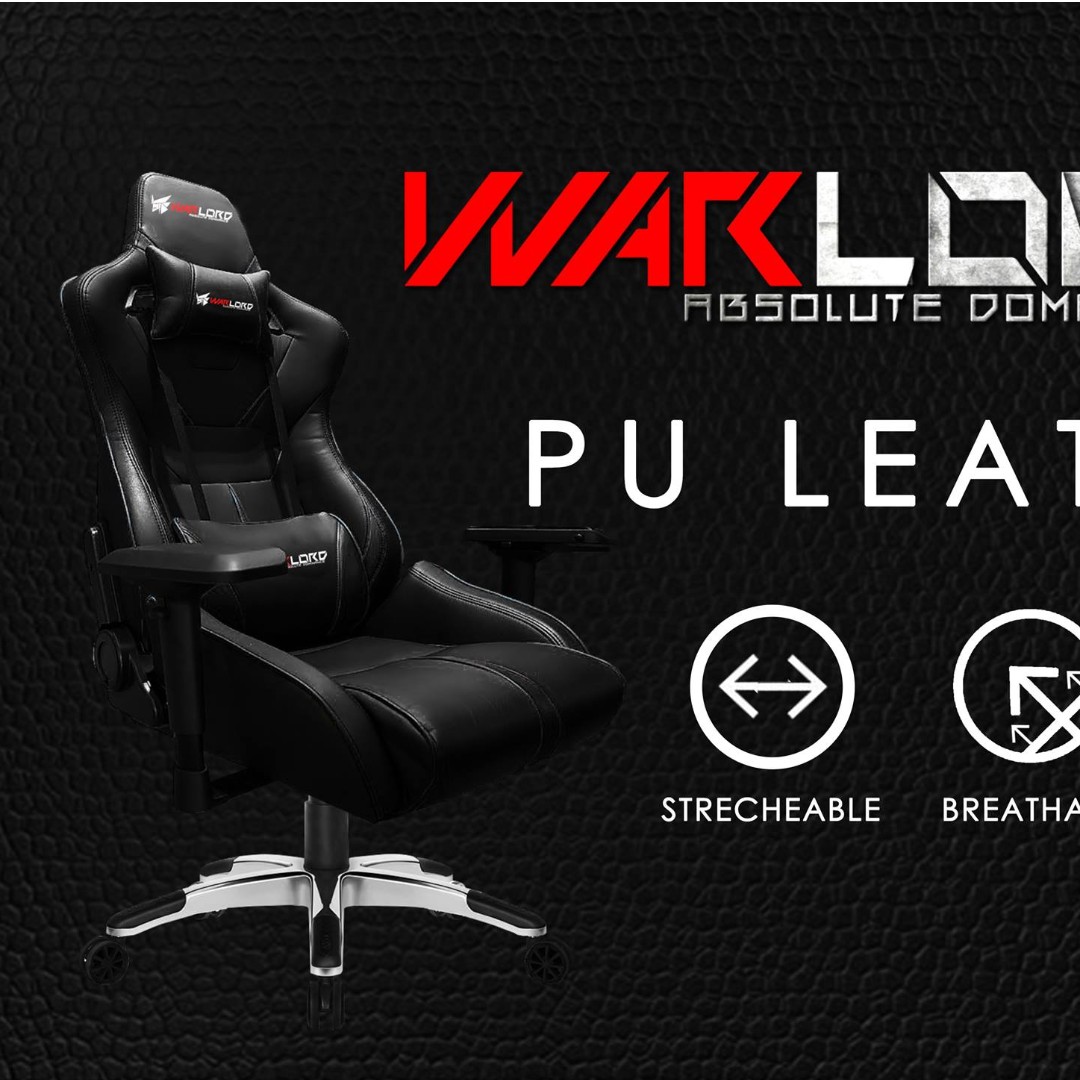 Original Warlord Templar Premium Gaming Chair Black Furniture