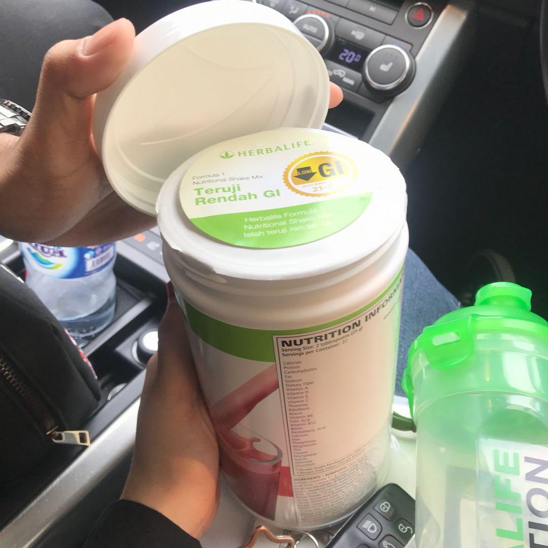 PAKET HERBALIFE Nutritional Shake Mix berry + Protein Powder