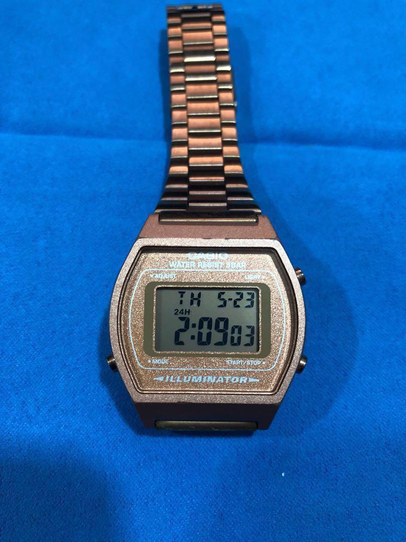 casio b640w rose gold