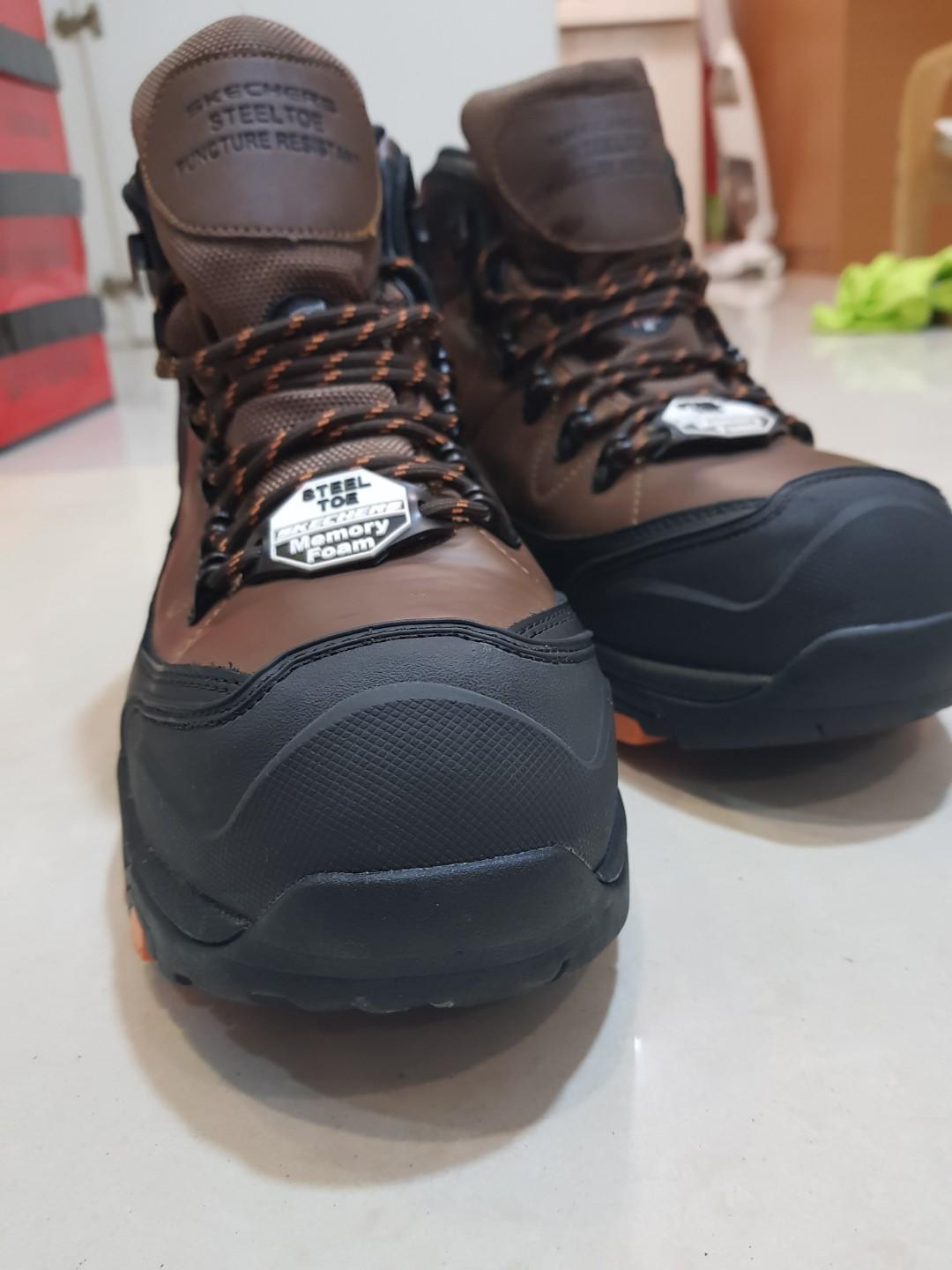 Skechers safety shoes/ steel toe (discounted to $80), Men's Fashion ...