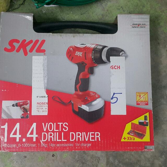 Skil 14.4 volt cordless drill 2025 charger