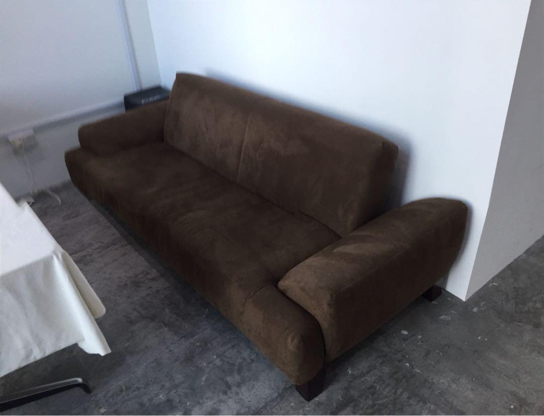 Suede Sofa Bed Furniture Sofas On Carou Suede Sofa Bed Furniture Sofas On