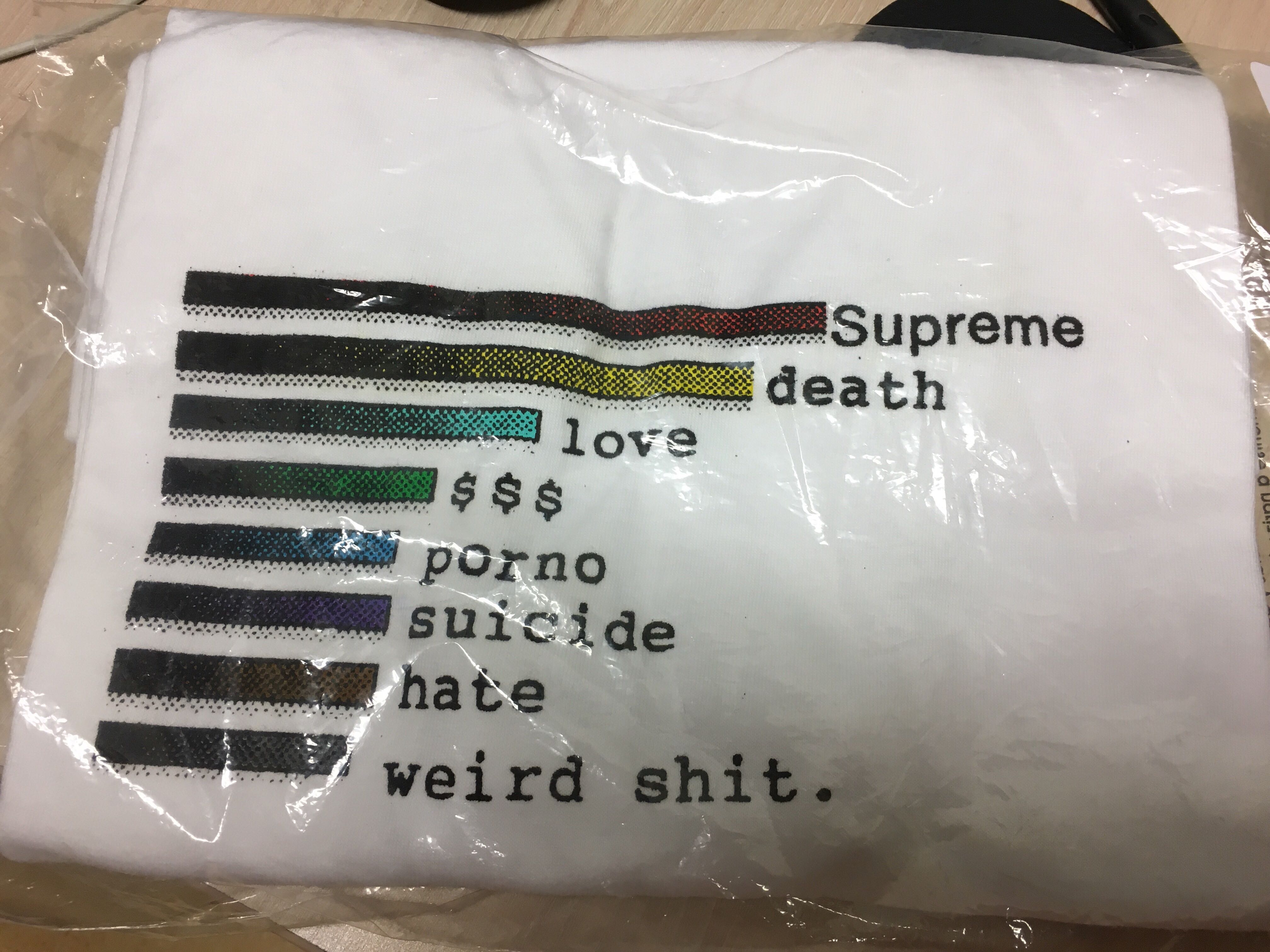 supreme love death tee