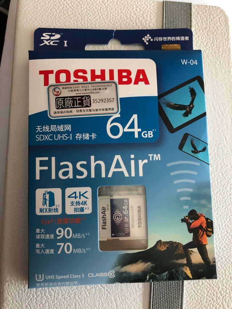 最適な価格 TOSHIBA WiFi Flash W-04 Air 64GB flash テレビ・映像機器