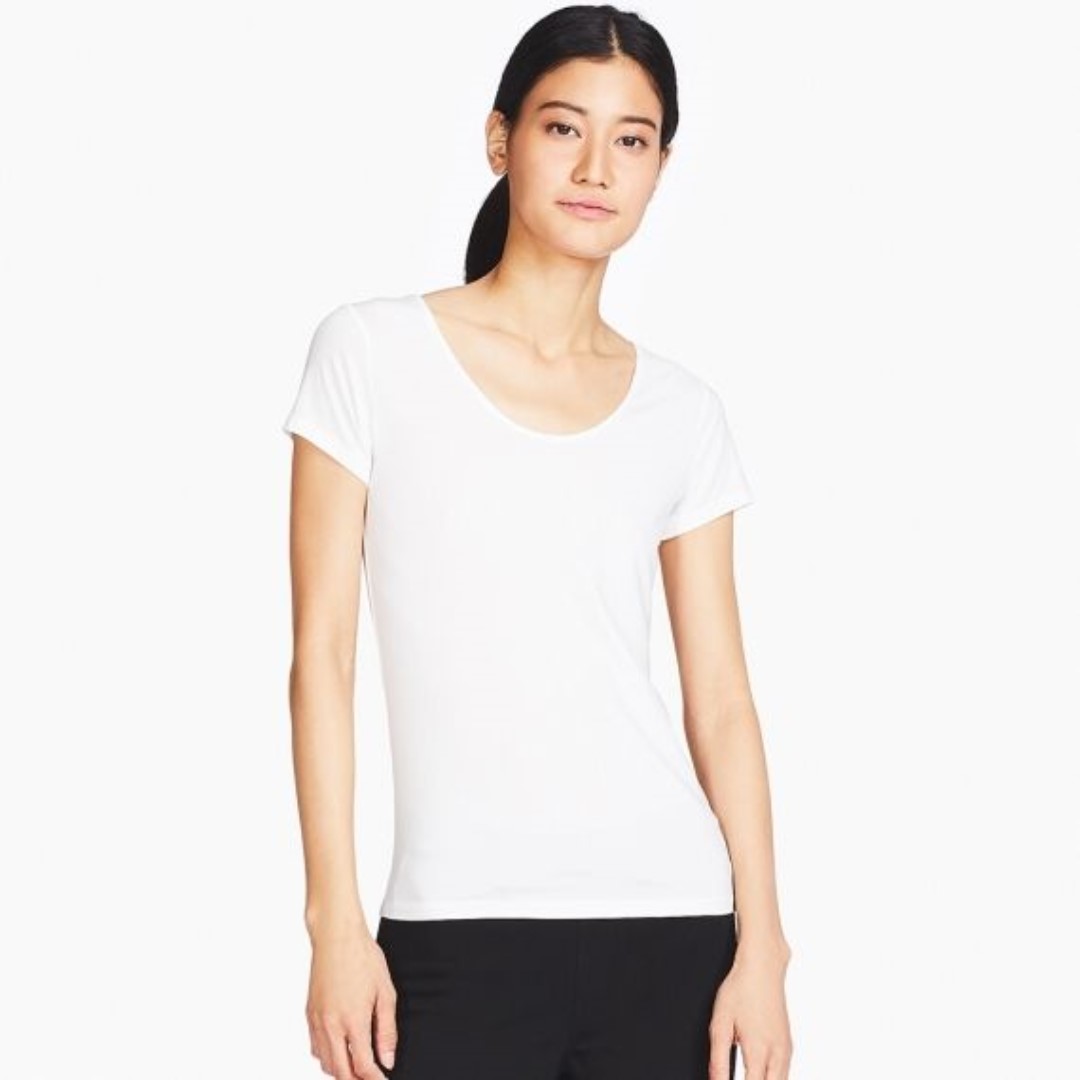 UNIQLO AIRism Camiseta con sujetador algodón (espalda baja