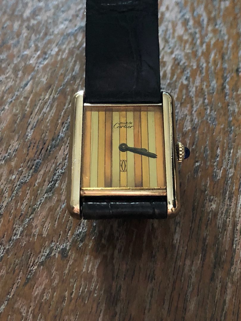 vintage cartier mens watch