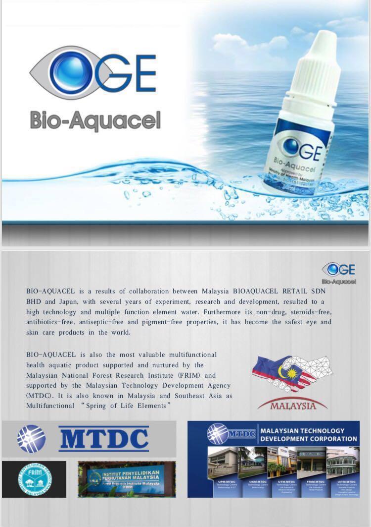 You Must See Oge Bio Aquacel Water Eyes Drop Please Read Description Carefully Its Useful Health Beauty Perfumes Nail Care Others On Carousell