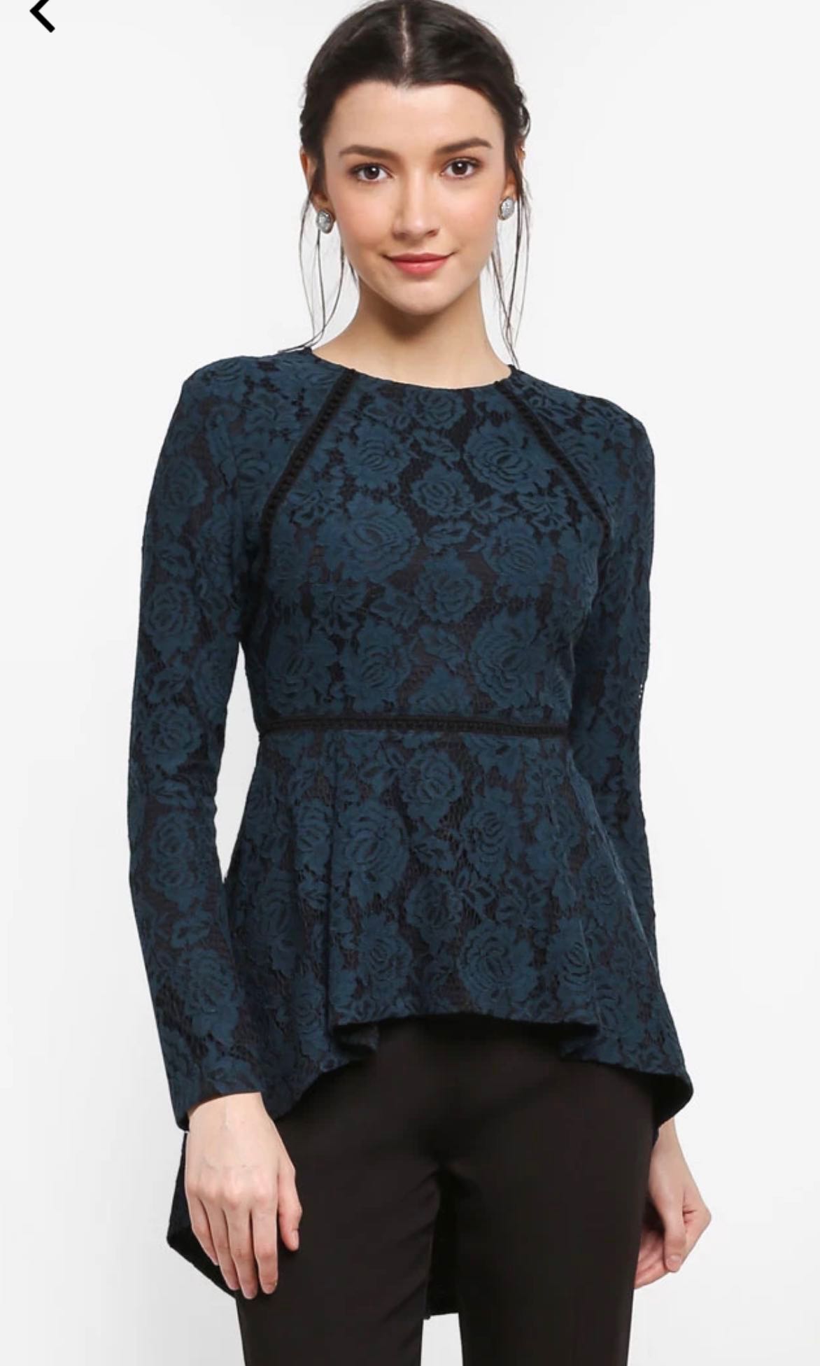 zalia peplum top