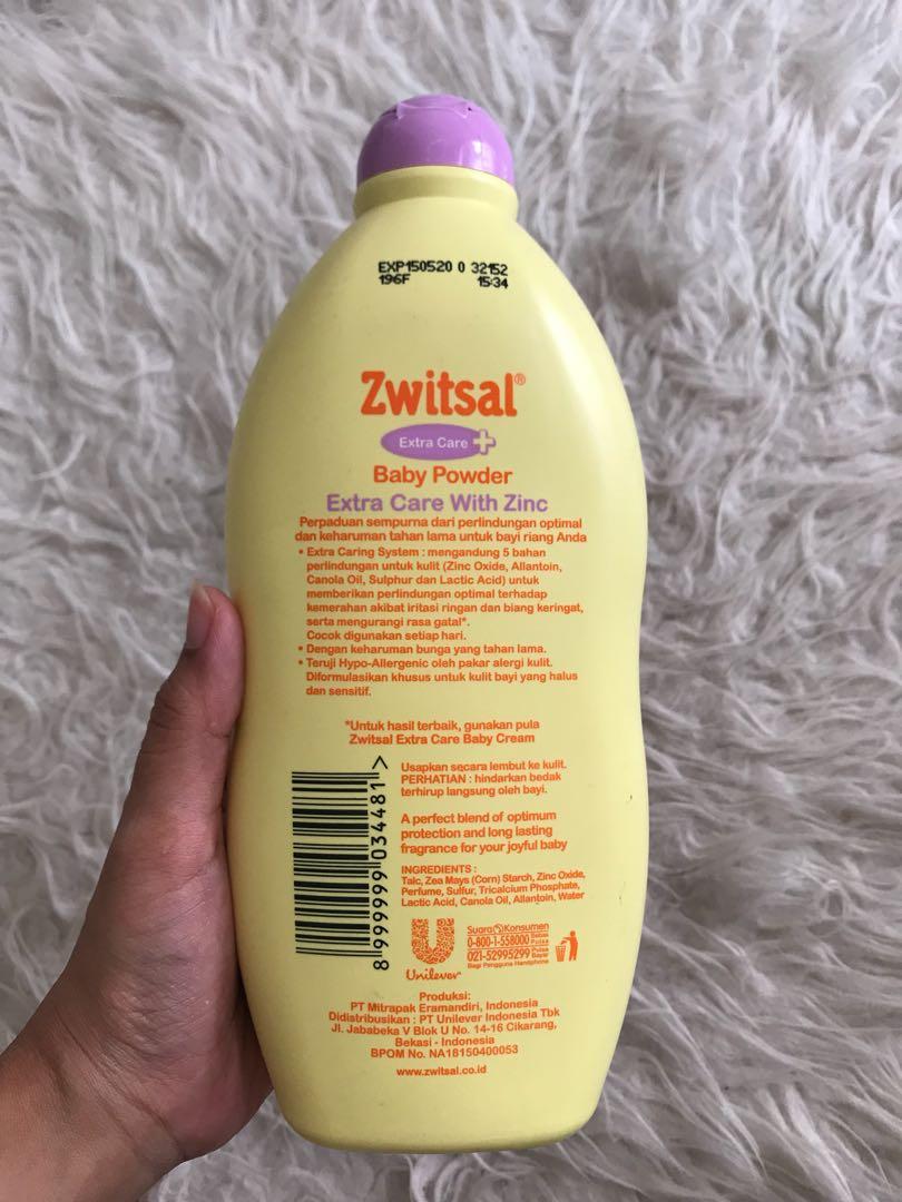 zwitsal extra care zinc baby powder
