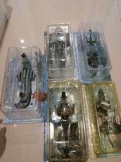 Must clear!! Lot of 5 die-cast combat helicopters