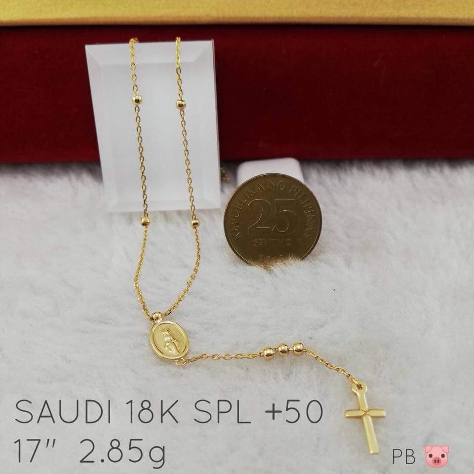 18k gold rosary