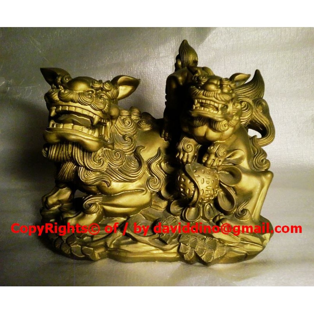 Mini Pi Siu ( Fu DoGs / Lions ) ScuLPTuRe $48 ~~~, Hobbies & Toys ...