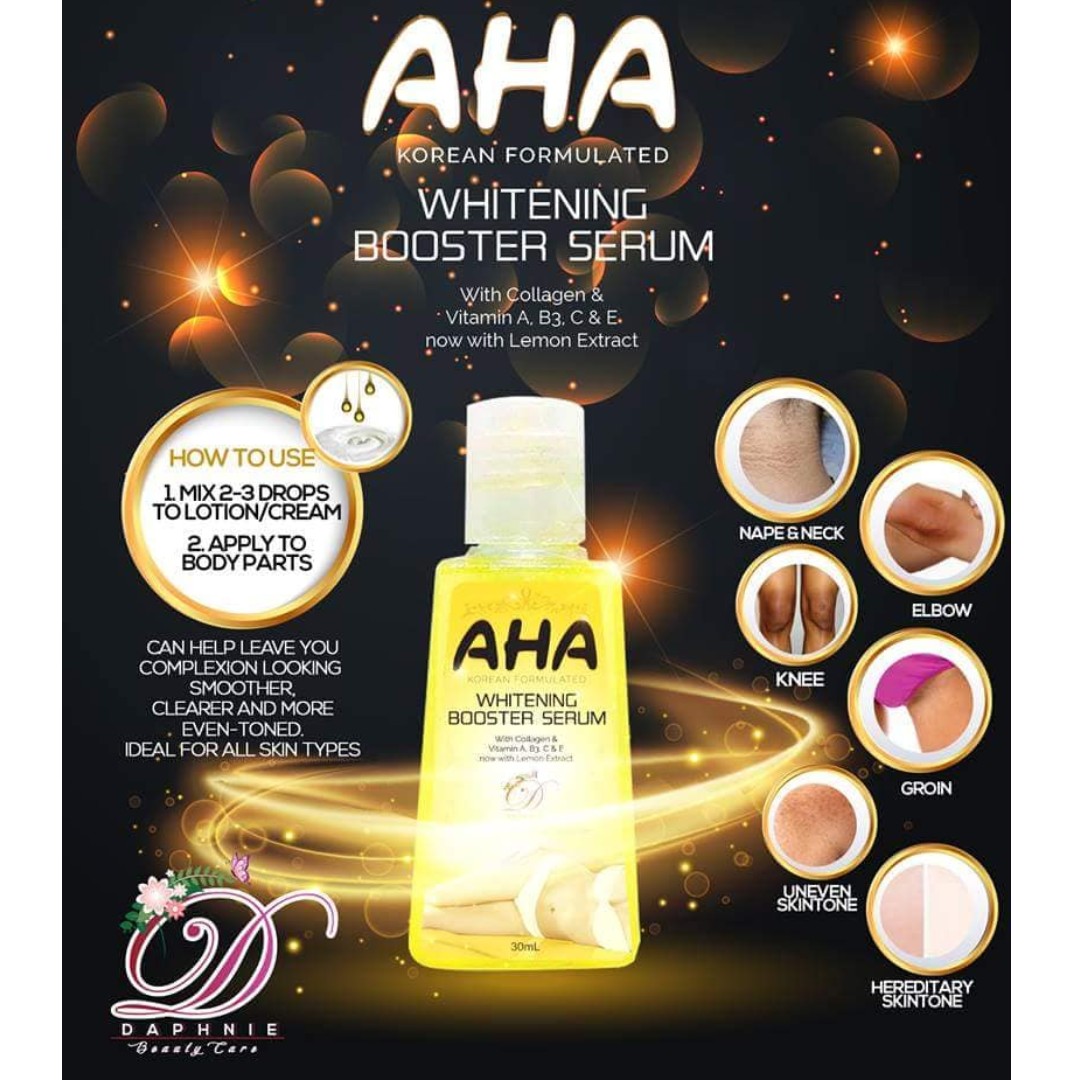 aha whitening booster