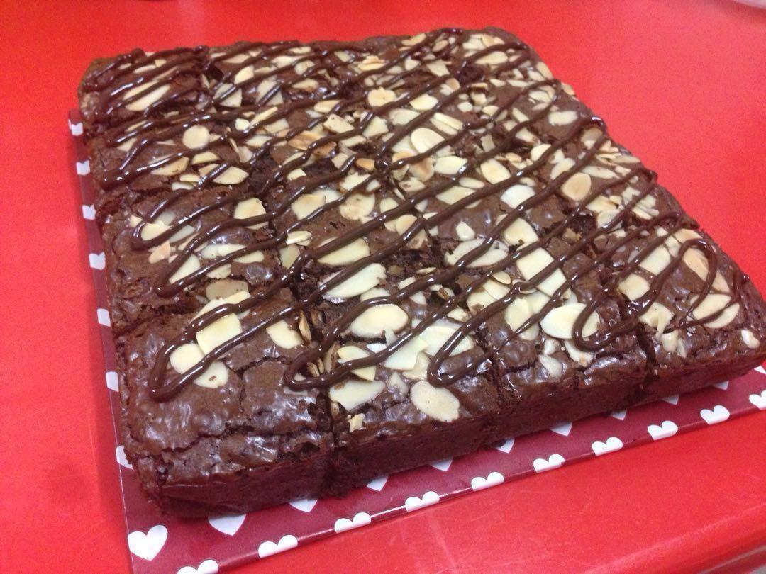 Almond Fudge Chocolate Brownies, Food u0026 Drinks, Baked Goods on