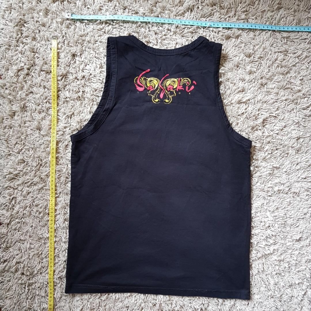 Assorted Singlets (Category: Tshirts & Polo Shirts) located in Singapore. Submitted by grabquick (Listing ID 190102874, Image 7). Description: Selling some singlets purchased from my trips to Thailand! Buy 1 for $8. Growing your wardrobe? Buy 2 at $15. Buy 3 at $22. Buy 4 at $28! All worn only once. Feels like a Male S. Adidas is slightly wider. -----SOLD OUT----- Nike (Red) Chest: 46cm Length: 65cm Condition: 8/10 Rinjani (Black) Chest: 46cm Len