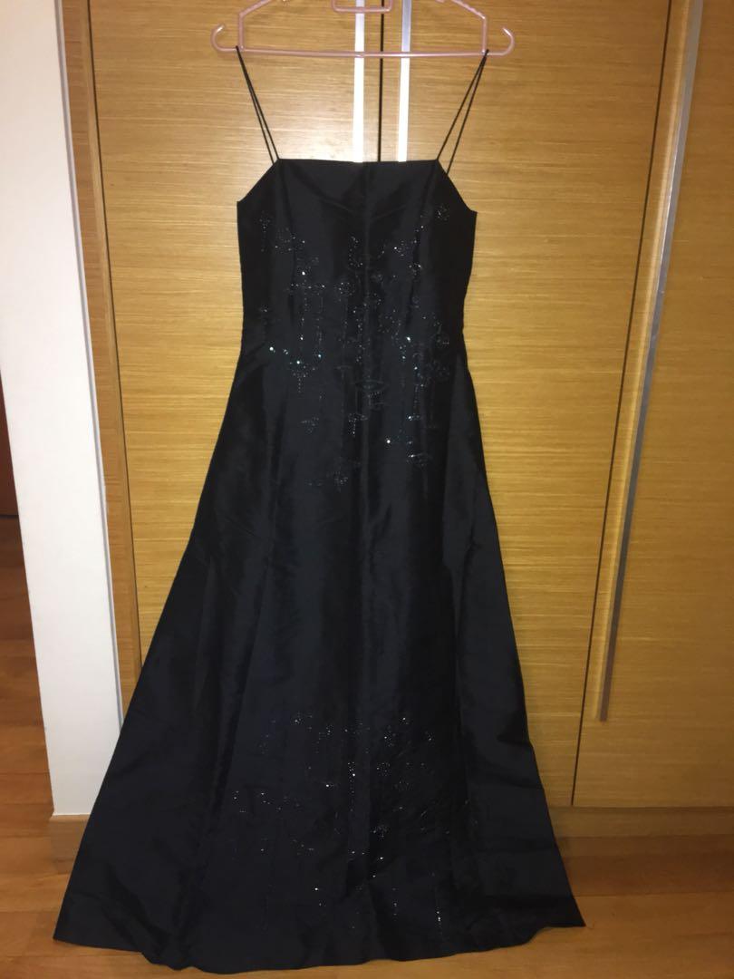 black ball dress