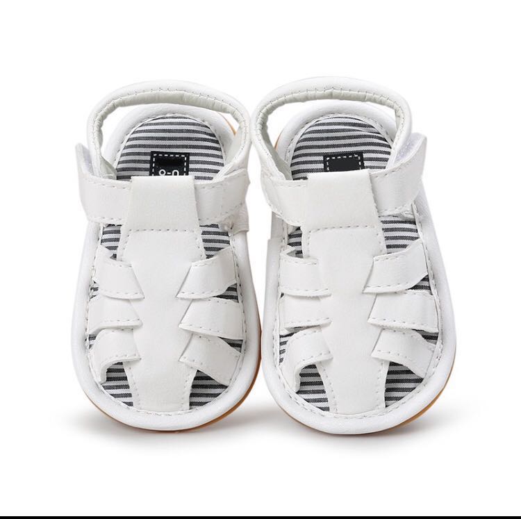 baby boy white crib shoes