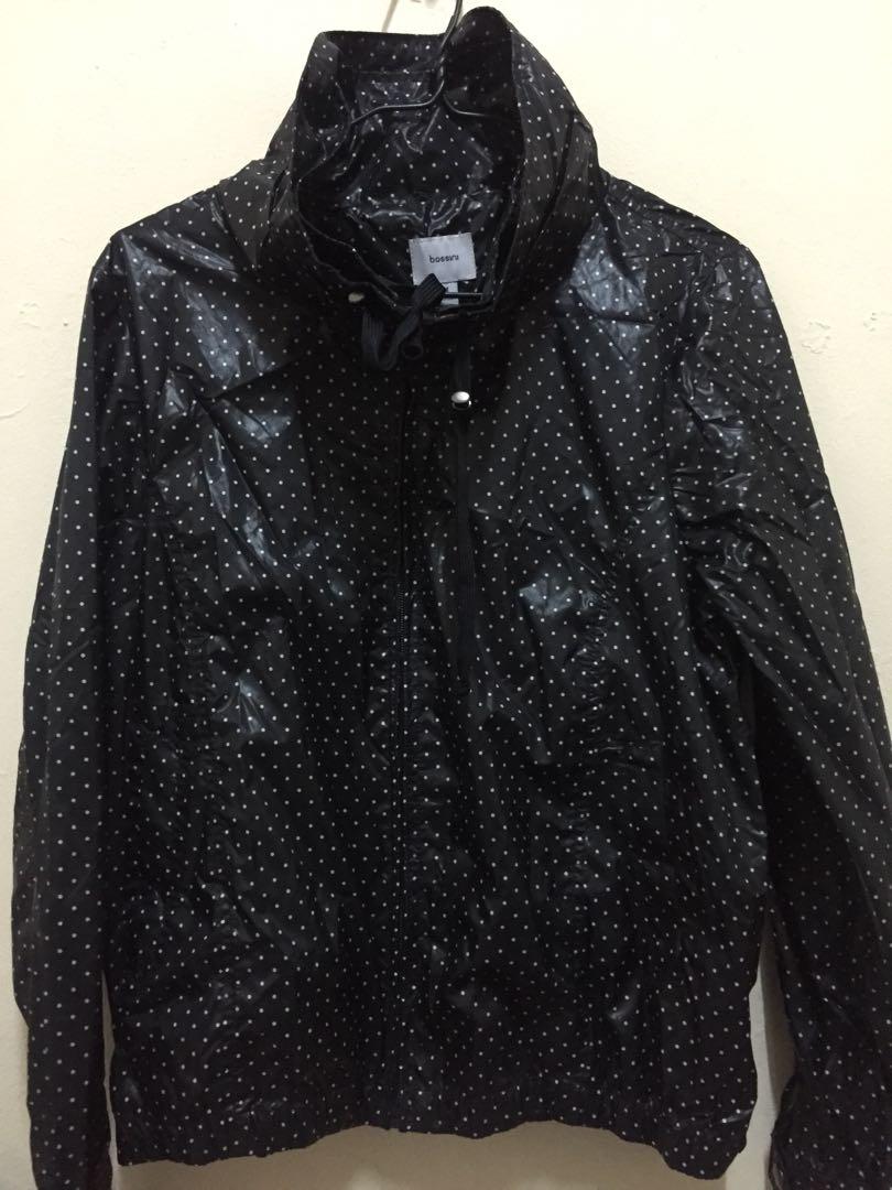 black rain jacket womens