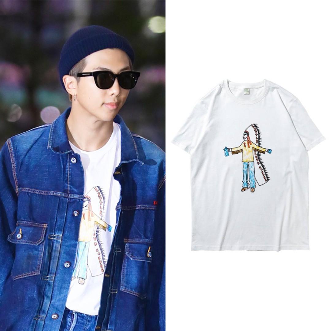 Bts Rm Airport Fashion Inspired Shirt Entertainment K Wave On