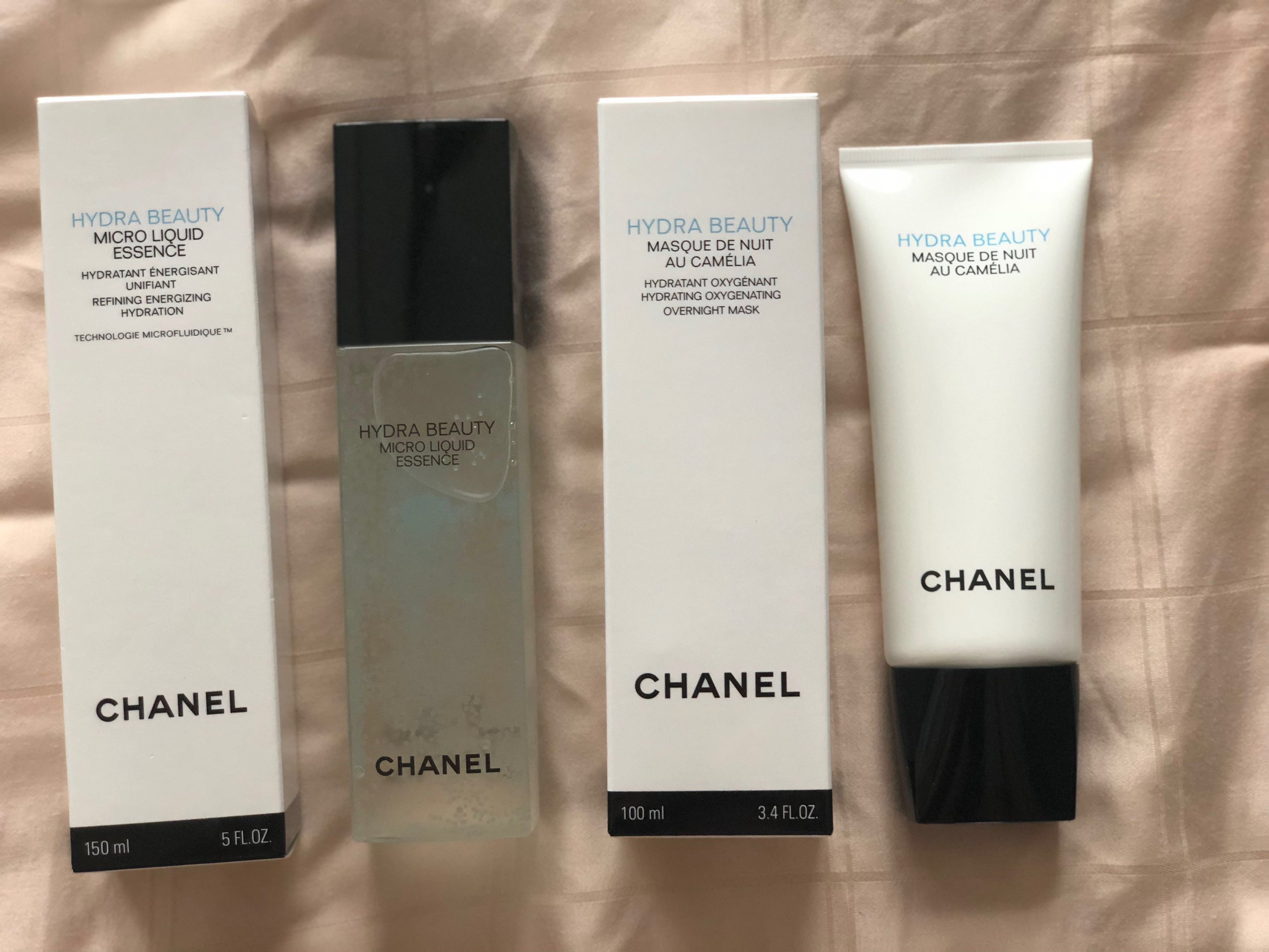 Chanel  Hydra Beauty Micro Liquid Essence & Masque de Nuit au