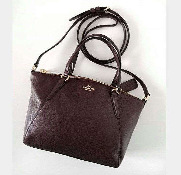 Coach mini online kelsey oxblood