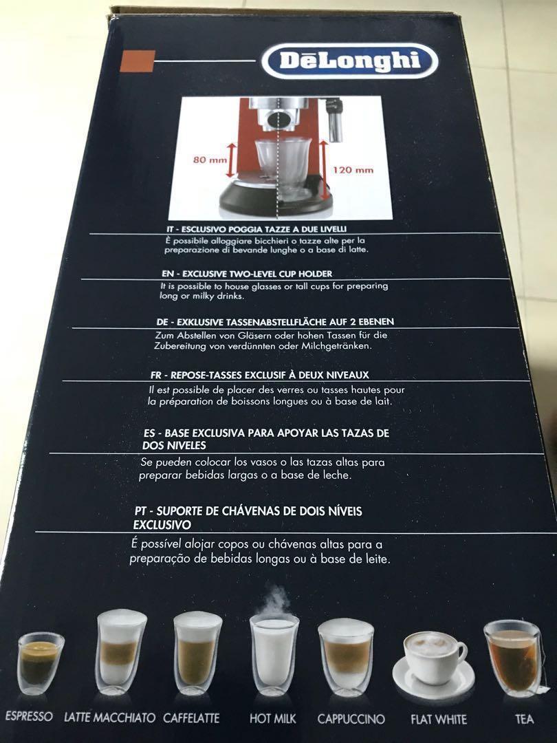 Delonghi dedica style coffee maker machine ec685 (left silver), TV