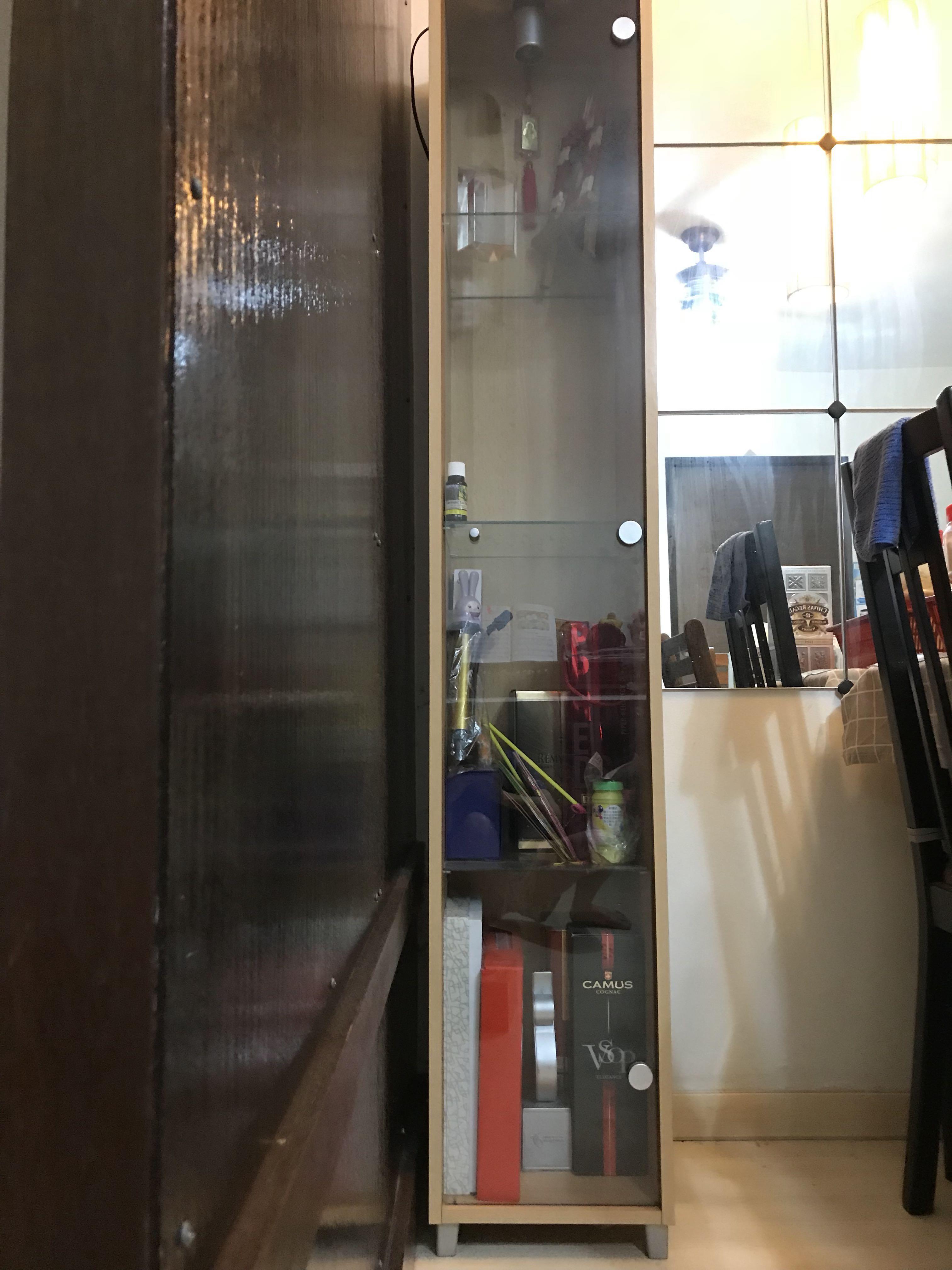 Display Cabinet With Lights Furniture Shelves Drawers On Carousell