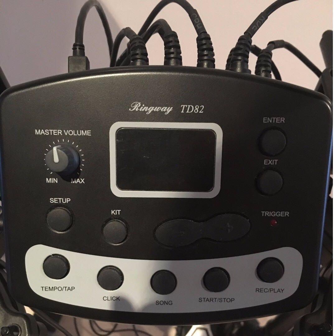 Electronic Drum Kit Ringway TD82, Hobbies & Toys, Music & Media, Musical Instruments on Carousell